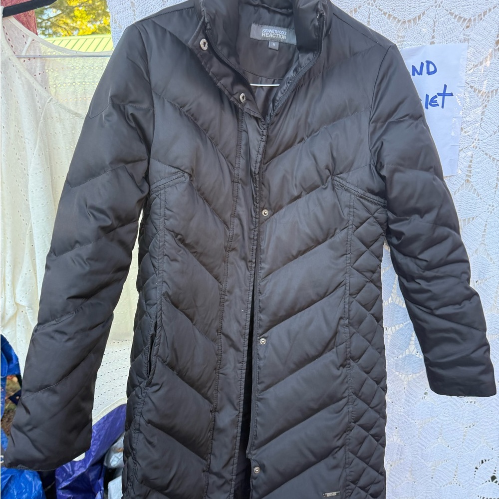 Kenneth Cole Reaction Black Puffer Jacket